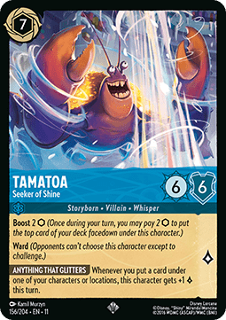 Tamatoa - Seeker of Shine (V.1) - Winterspell (Super Rare) [11WSP-156]