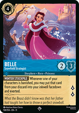 Belle - Snowfield Strategist (V.1) - Winterspell (Super Rare) [11WSP-158]