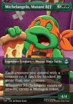 Michelangelo, Mutant BFF - Teenage Mutant Ninja Turtles: Extras (Uncommon) [XTMT-198]