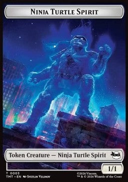 Ninja Turtle Spirit Token (W 1/1) // Mutagen Token - Teenage Mutant Ninja Turtles: Tokens (Token) [TTMT-T 3/9]