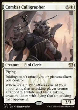 Combat Calligrapher - Commander: Secrets of Strixhaven (Rare) [SOC-141]