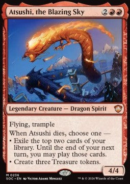 Atsushi, the Blazing Sky - Commander: Secrets of Strixhaven (Mythic) [SOC-236]