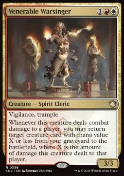 Venerable Warsinger - Commander: Secrets of Strixhaven (Rare) [SOC-336]