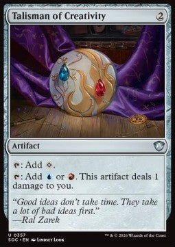 Talisman of Creativity - Commander: Secrets of Strixhaven (Uncommon) [SOC-357]
