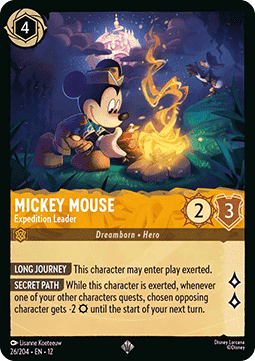 Mickey Mouse - Expedition Leader - Wilds Unknown (Super Rare) [12WIL-26]