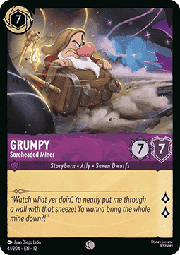 Grumpy - Soreheaded Miner - Wilds Unknown (Common) [12WIL-41]