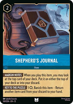 Shepherd's Journal - Wilds Unknown (Uncommon) [12WIL-169]