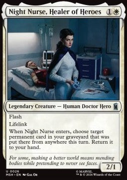 Night Nurse, Healer of Heroes